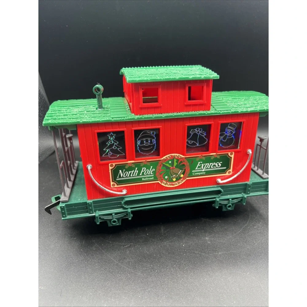 Eztec Christmas North Pole Express Lighted & Animated Caboose